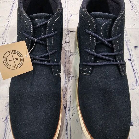 Reserved Footwear MENS SIZE 7.5 RF1207 Chukka Shoes Boots Navy Blue $118 - Picture 4 of 12